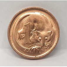 AUSTRALIA 1988 . ONE CENT COIN . FEATHER-TAILED GLIDER